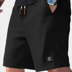 Milan | Heren Casual Wafelstructuur Shorts Elastische Taille