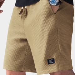 Milan | Heren Casual Wafelstructuur Shorts Elastische Taille