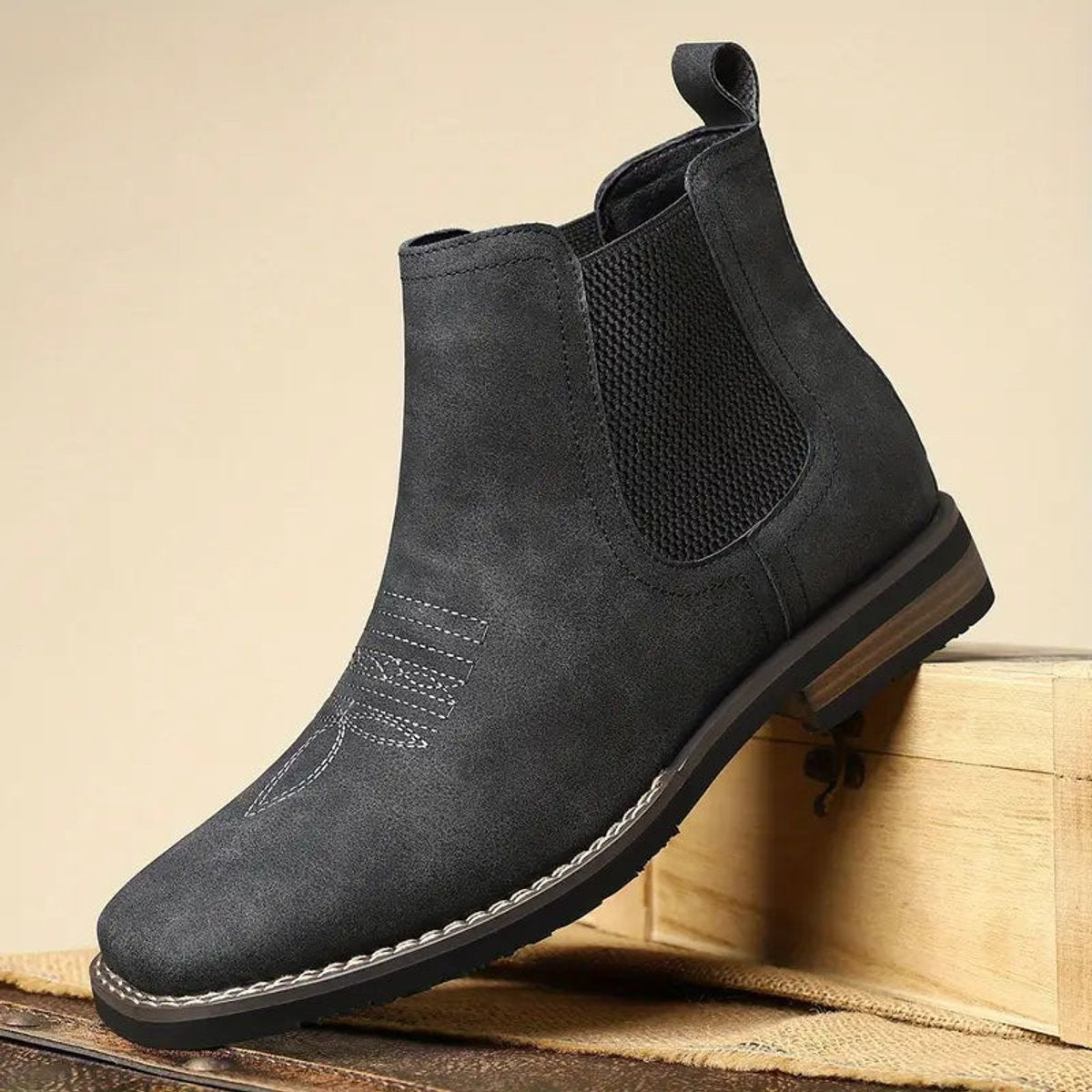 Thomas | Heren Chelsea Boots Tijdloze Leren Enkellaarzen