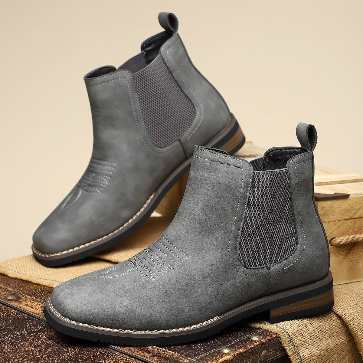 Thomas | Heren Chelsea Boots Tijdloze Leren Enkellaarzen