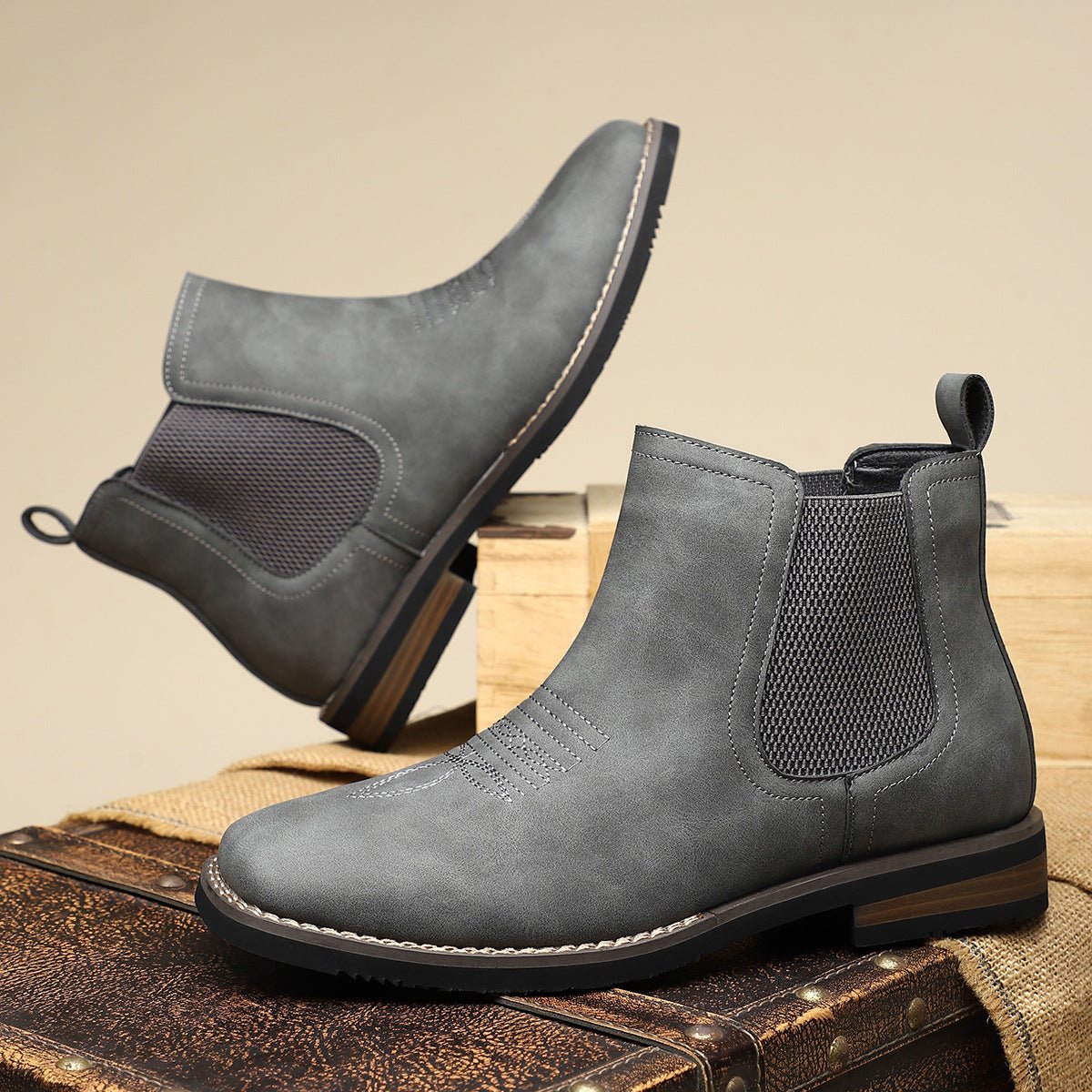 Thomas | Heren Chelsea Boots Tijdloze Leren Enkellaarzen