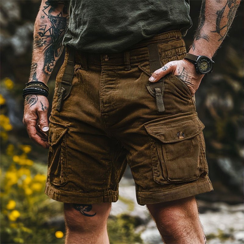 Noah | Heren Corduroy Outdoor Cargo Short