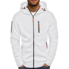 Bowen | Heren Gebreide Hoodie Sweater Ritsluiting Zacht Polyester Capuchon