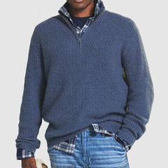 Daan | Heren Gebreide Quarter-Zip Pullover Sweater