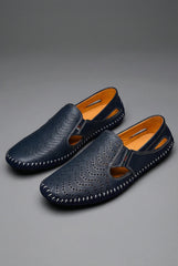 Thijs | Heren Geperforeerde Instapper Loafers Ademend Zomer
