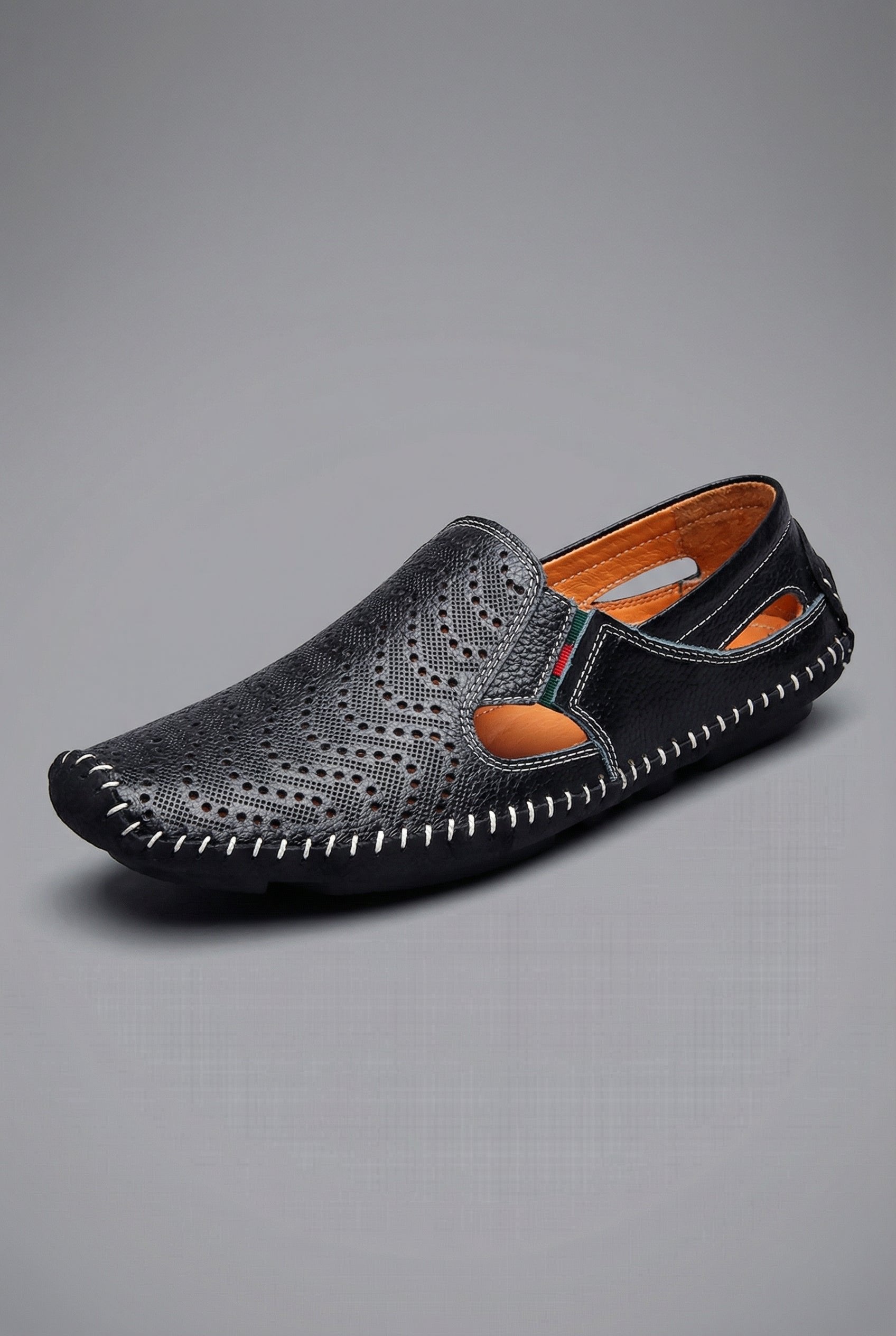 Thijs | Heren Geperforeerde Instapper Loafers Ademend Zomer