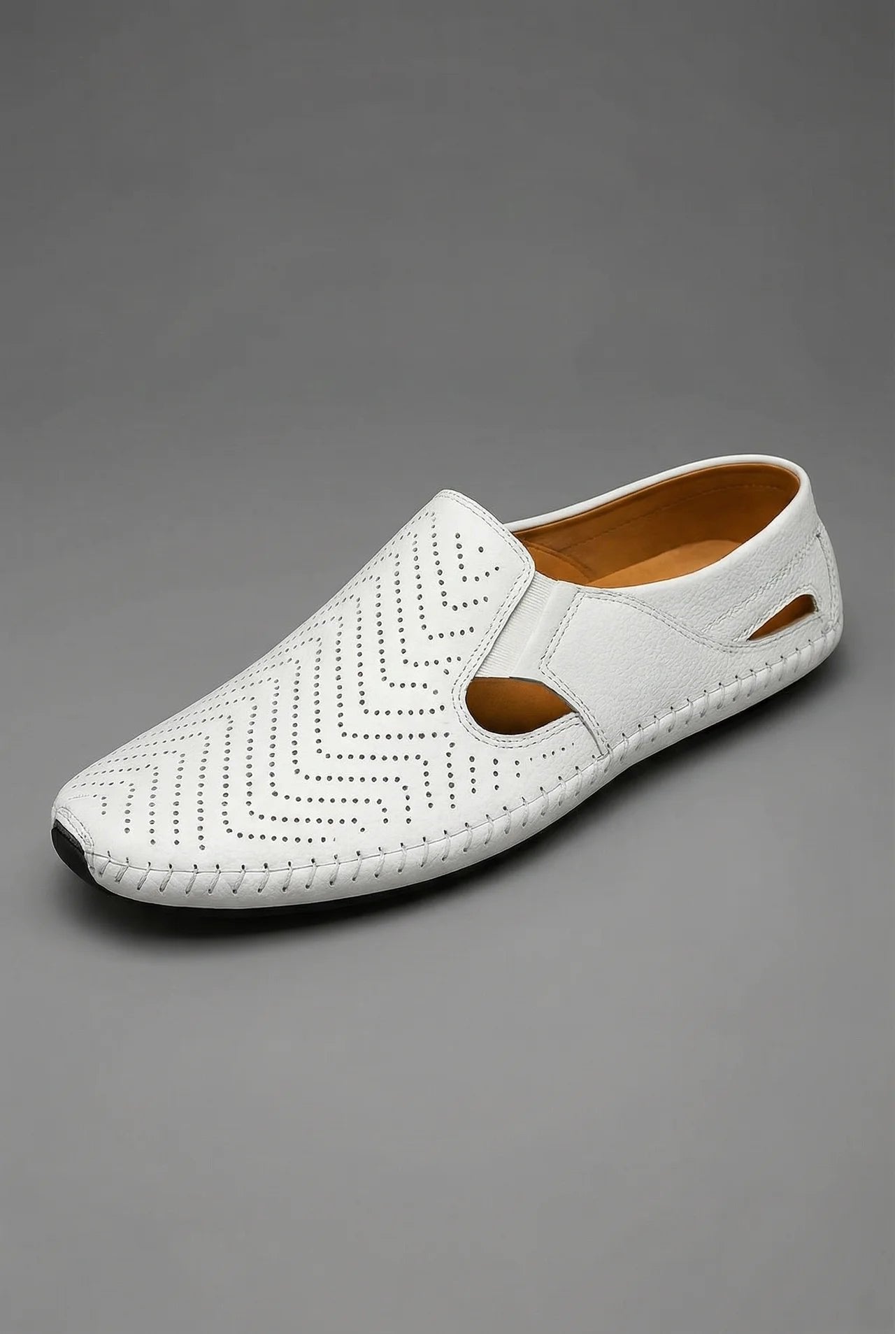 Thijs | Heren Geperforeerde Instapper Loafers Ademend Zomer