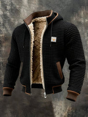 Milan | Heren Gewatteerde Fleece-Gevoerde Capuchon Winterjas