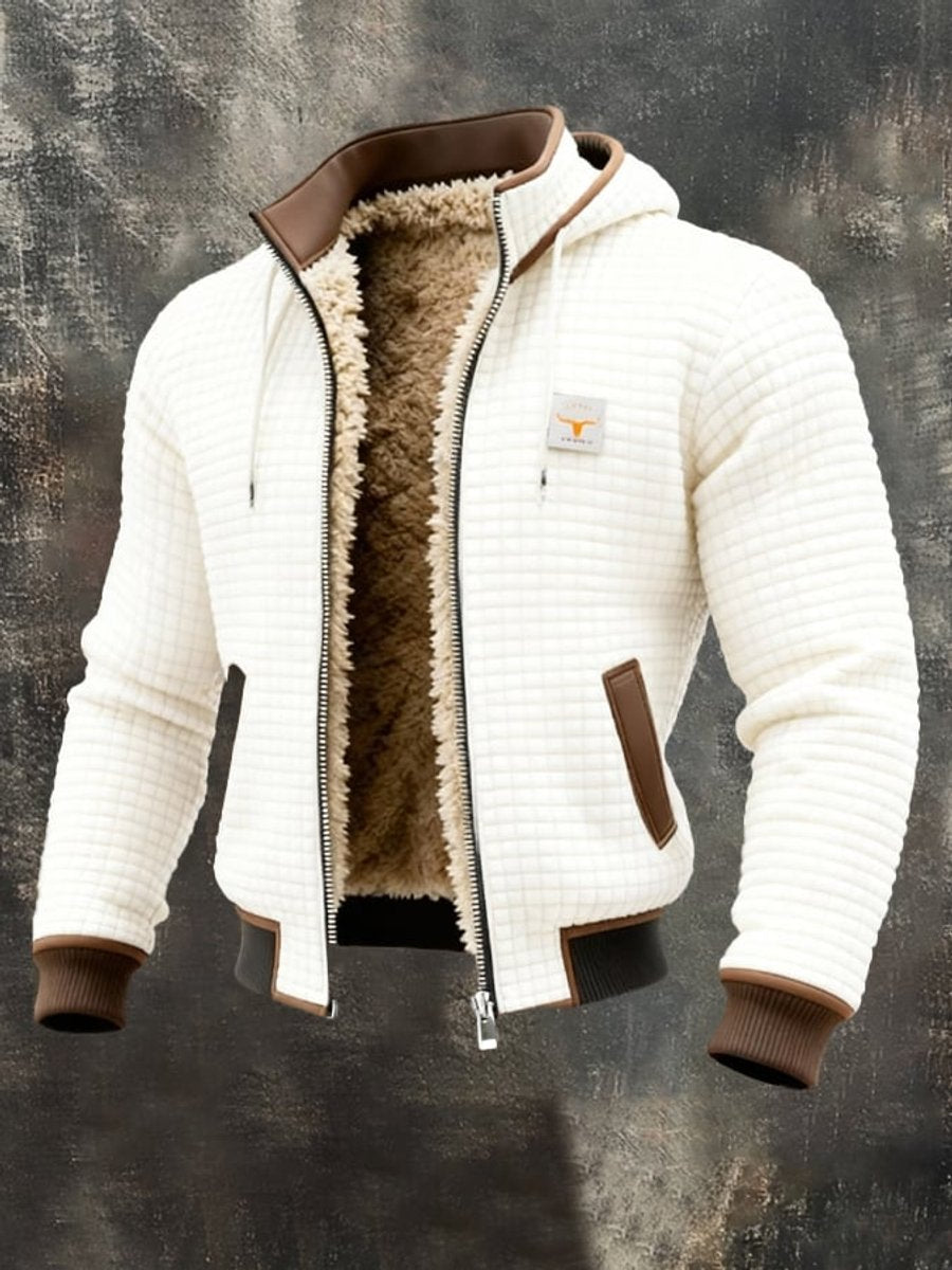 Milan | Heren Gewatteerde Fleece-Gevoerde Capuchon Winterjas
