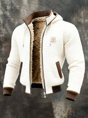 Milan | Heren Gewatteerde Fleece-Gevoerde Capuchon Winterjas