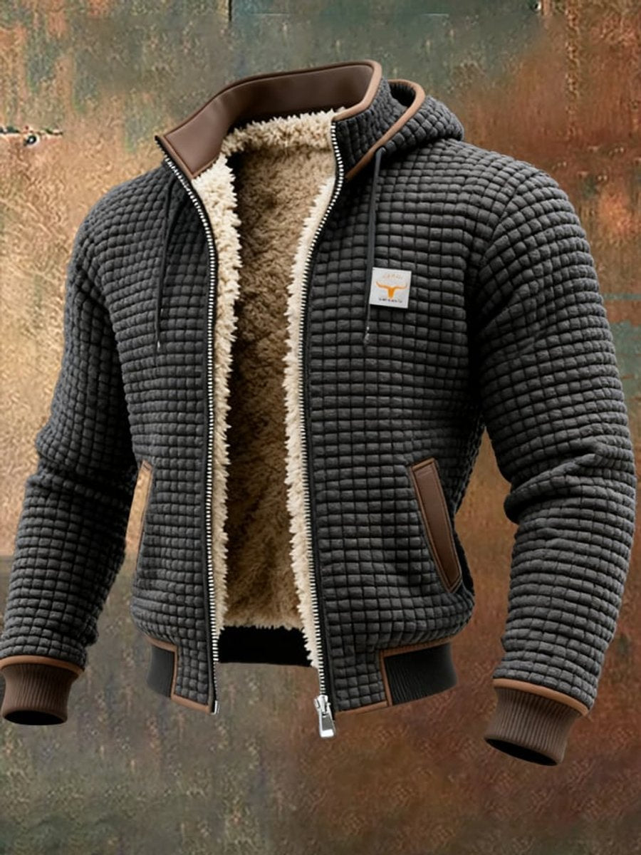 Milan | Heren Gewatteerde Fleece-Gevoerde Capuchon Winterjas