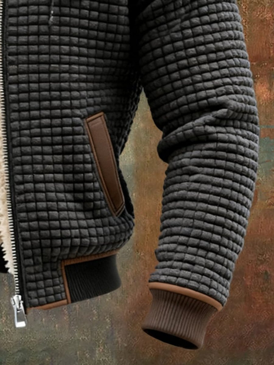 Milan | Heren Gewatteerde Fleece-Gevoerde Capuchon Winterjas