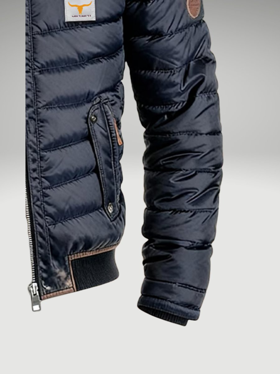 Bram | Heren Gewatteerde Winterjas Gevoerde Bomber Steppjacke