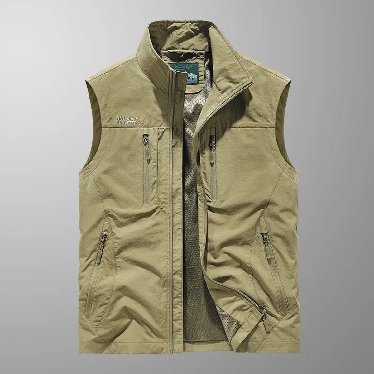 Luuk | Heren Gilet Mouwloos Cargo Vest Lichtgewicht Waterafstotend