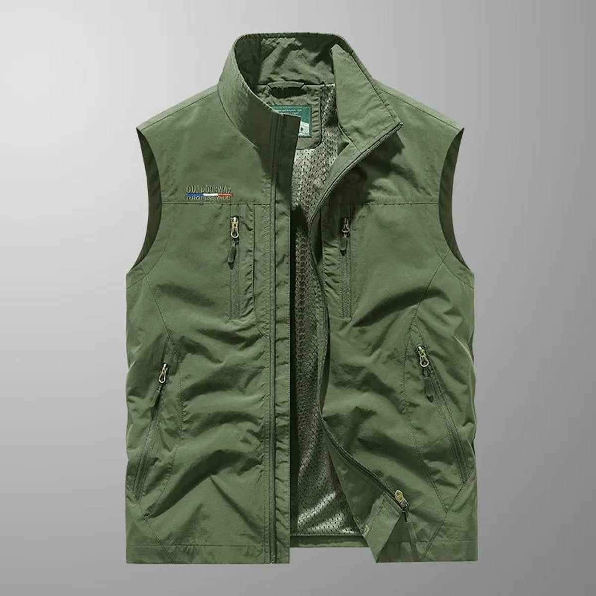 Luuk | Heren Gilet Mouwloos Cargo Vest Lichtgewicht Waterafstotend