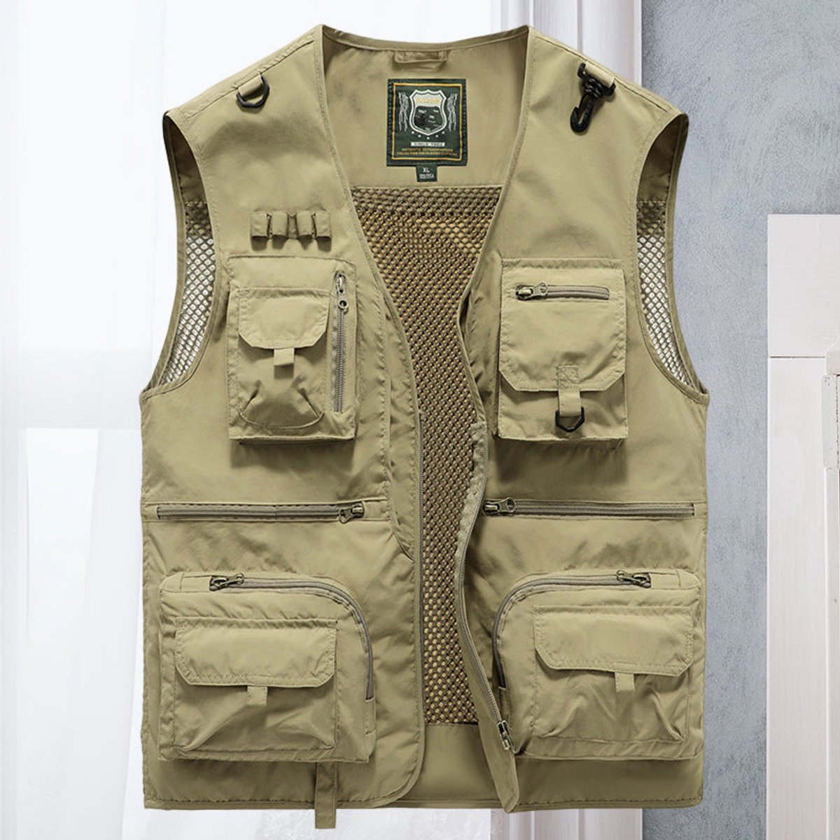 Bowen | Heren Gilet Mouwloos Zomervest Nylon Meerdere Zakken Outdoor