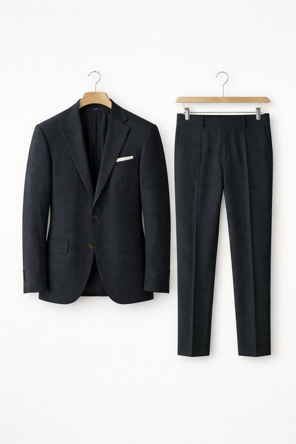 Lars | Heren Grijsblauwe Two-Piece Set Slim-Fit Formeel Pak