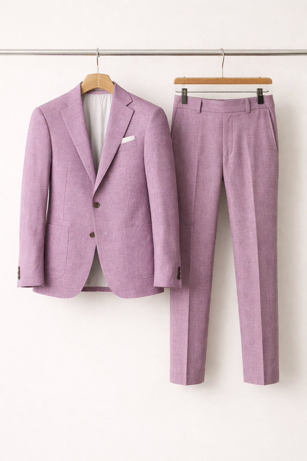 Lars | Heren Grijsblauwe Two-Piece Set Slim-Fit Formeel Pak