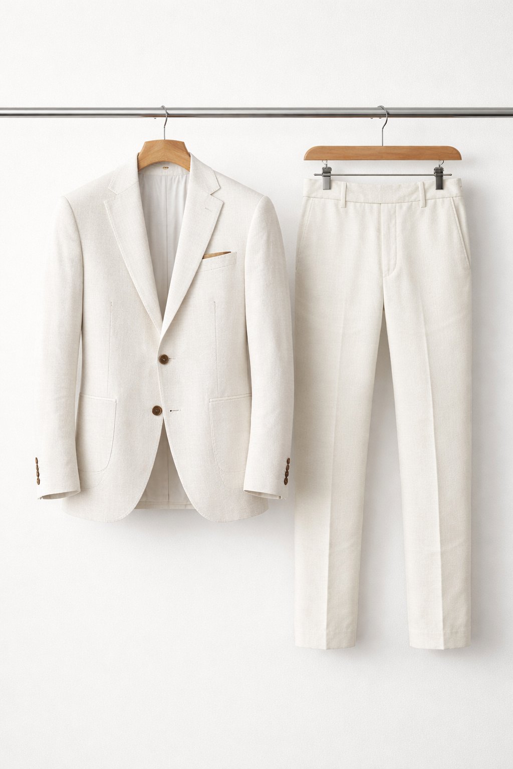 Lars | Heren Grijsblauwe Two-Piece Set Slim-Fit Formeel Pak