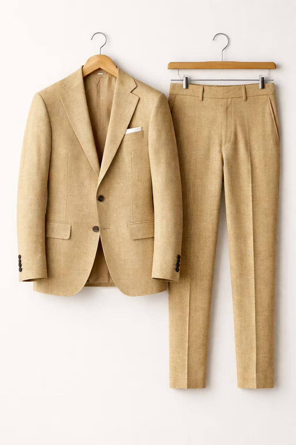 Lars | Heren Grijsblauwe Two-Piece Set Slim-Fit Formeel Pak