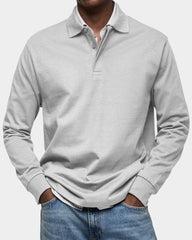Jesse | Heren Klassiek Langarm Poloshirt met Polokraag