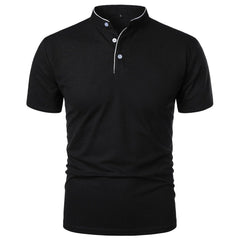 Levi | Heren Kreukvrij Ademend Poloshirt Staande Kraag Korte Mouw