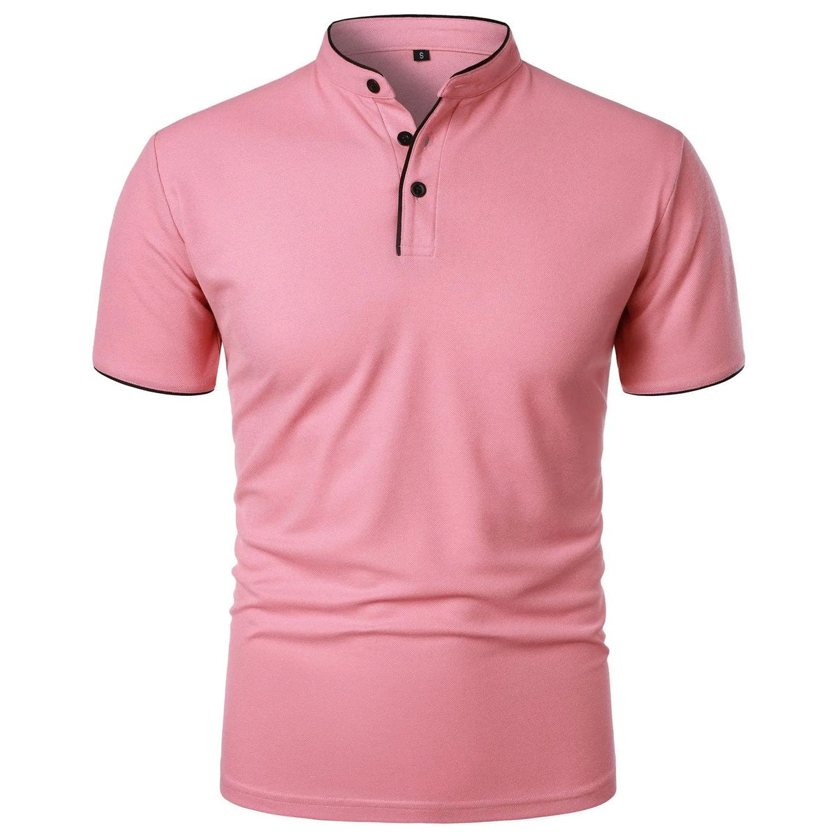 Levi | Heren Kreukvrij Ademend Poloshirt Staande Kraag Korte Mouw