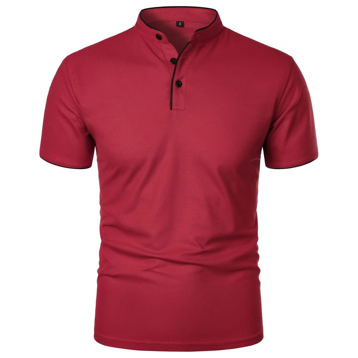 Levi | Heren Kreukvrij Ademend Poloshirt Staande Kraag Korte Mouw
