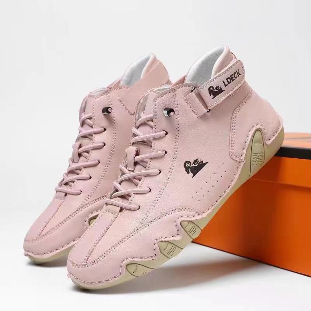 Liam | Heren Leren Vetersluiting Enkellaars Casual Wandelschoen