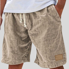 Levi | Heren Linnen Casual Korte Broek Trekkoord Elastische Taille