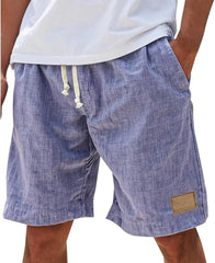 Levi | Heren Linnen Casual Korte Broek Trekkoord Elastische Taille