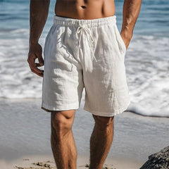 Bram | Heren Linnen Sneldrogende Zwemshorts Mid-Thigh