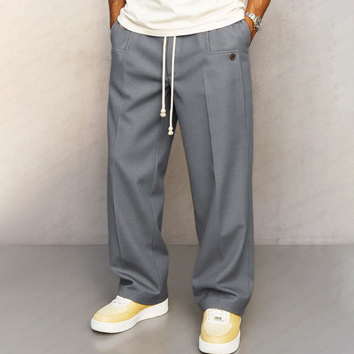 Noud | Heren Relaxed-Fit Trekkoord Comfort Broek
