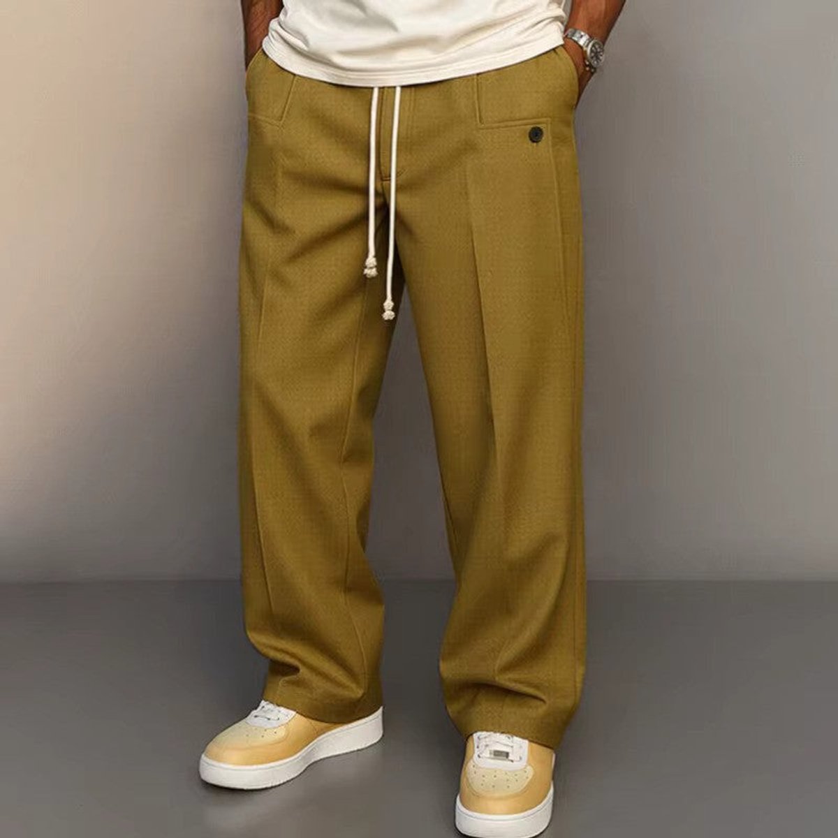 Noud | Heren Relaxed-Fit Trekkoord Comfort Broek