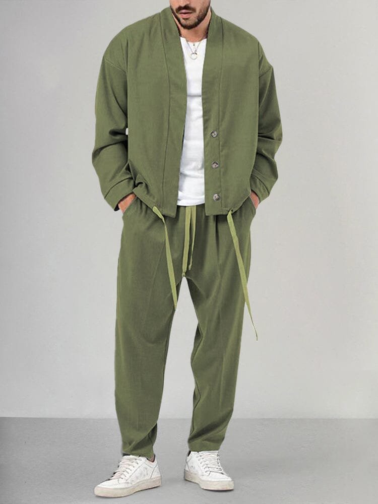 Daan | Heren Relaxed-Fit Two-piece Set Overshirt Broek
