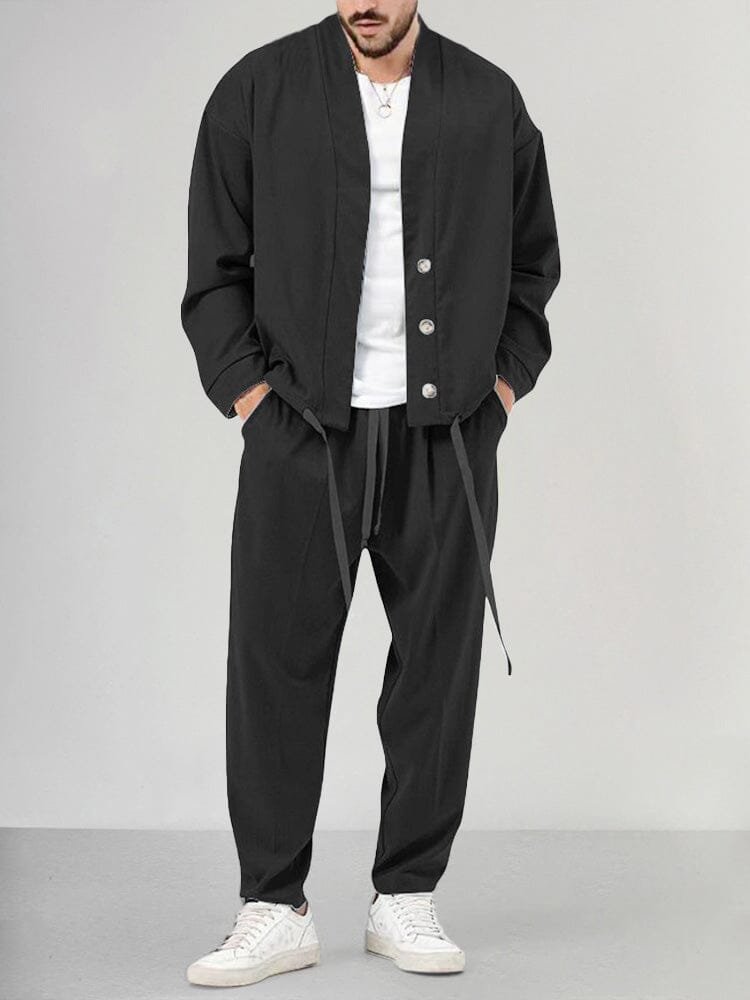 Daan | Heren Relaxed-Fit Two-piece Set Overshirt Broek