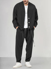 Daan | Heren Relaxed-Fit Two-piece Set Overshirt Broek