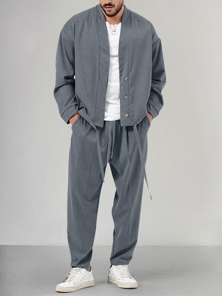 Daan | Heren Relaxed-Fit Two-piece Set Overshirt Broek