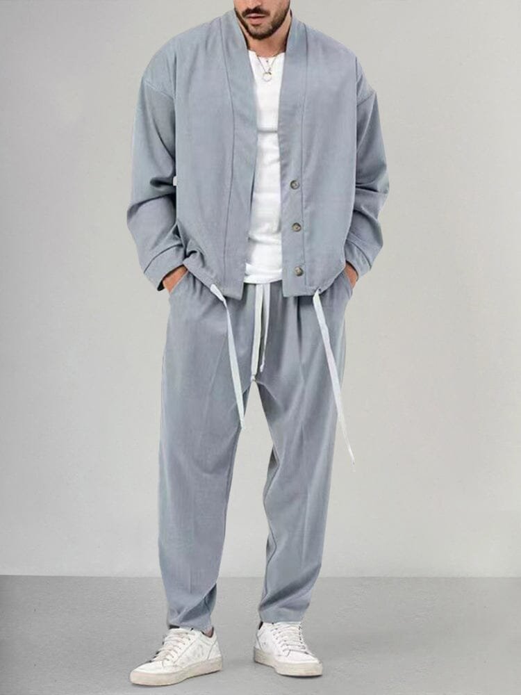 Daan | Heren Relaxed-Fit Two-piece Set Overshirt Broek