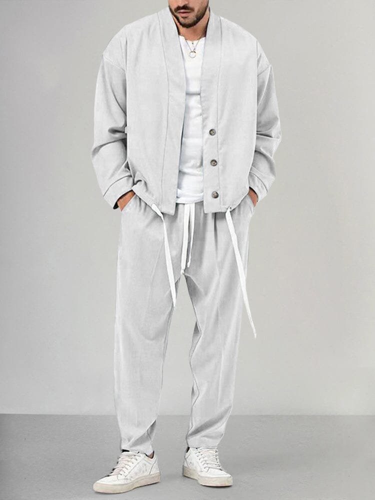 Daan | Heren Relaxed-Fit Two-piece Set Overshirt Broek