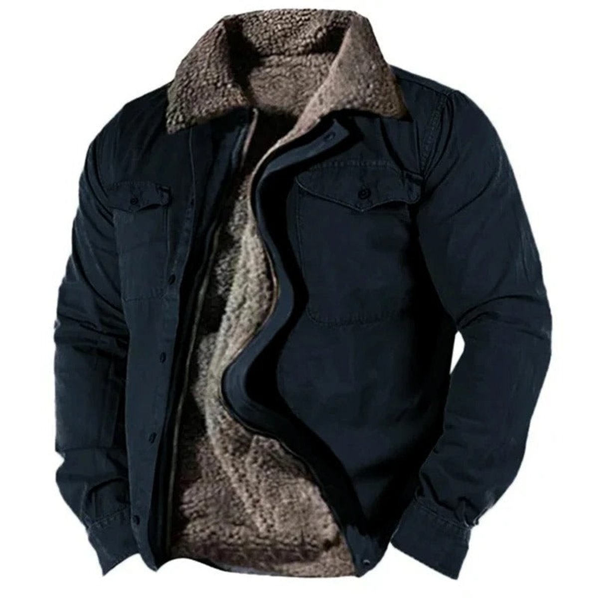 Lars | Heren Sherpa Gevoerde Western Mens Cardigan Jacket