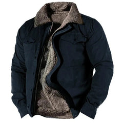 Lars | Heren Sherpa Gevoerde Western Mens Cardigan Jacket