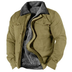Lars | Heren Sherpa Gevoerde Western Mens Cardigan Jacket