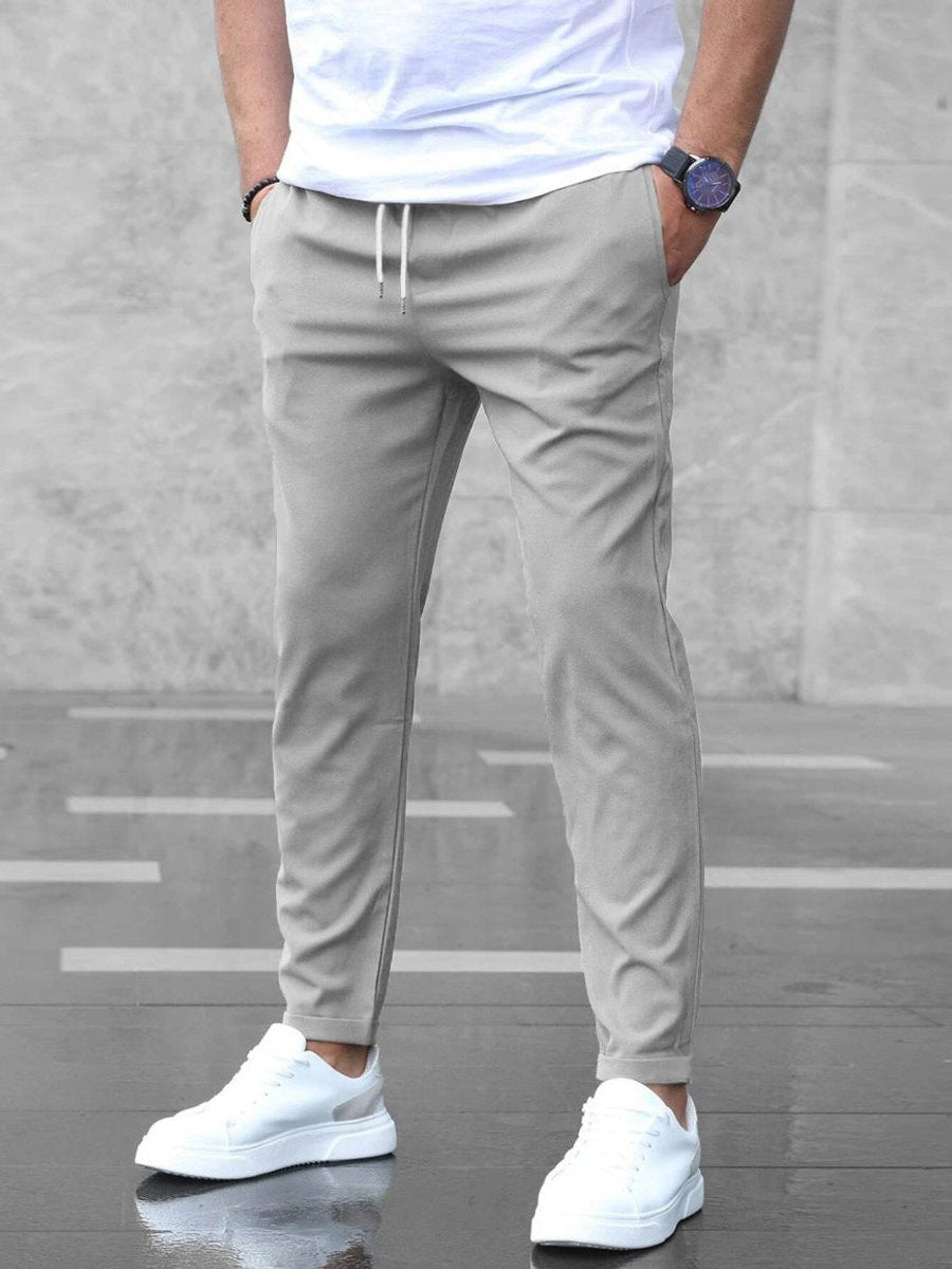 Finn | Heren Slim-Fit Chino Broek Elastische Taille Trekkoord