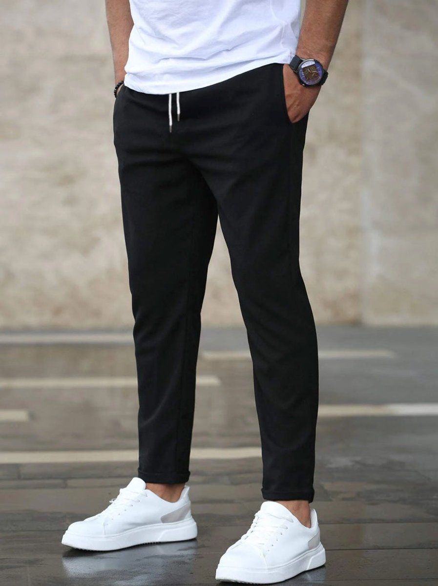 Finn | Heren Slim-Fit Chino Broek Elastische Taille Trekkoord