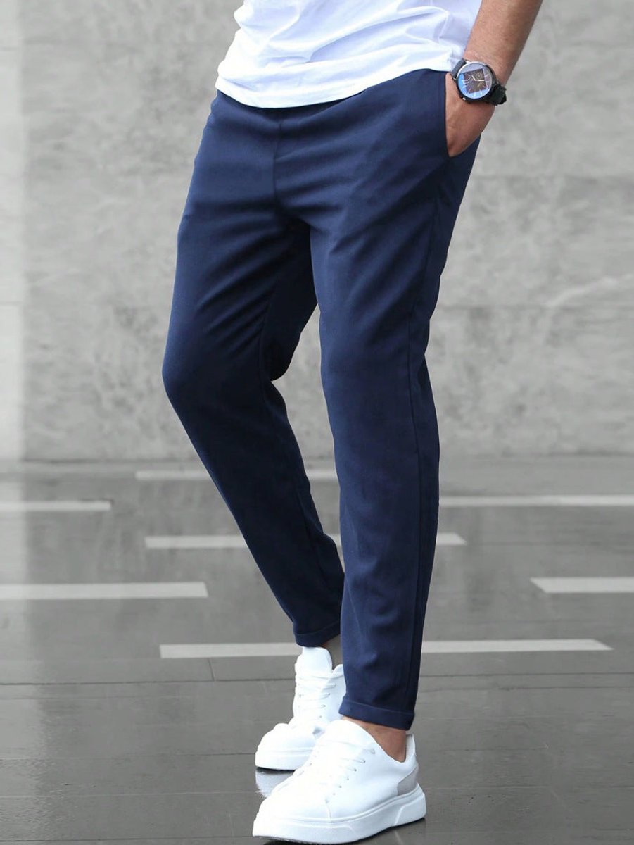 Finn | Heren Slim-Fit Chino Broek Elastische Taille Trekkoord