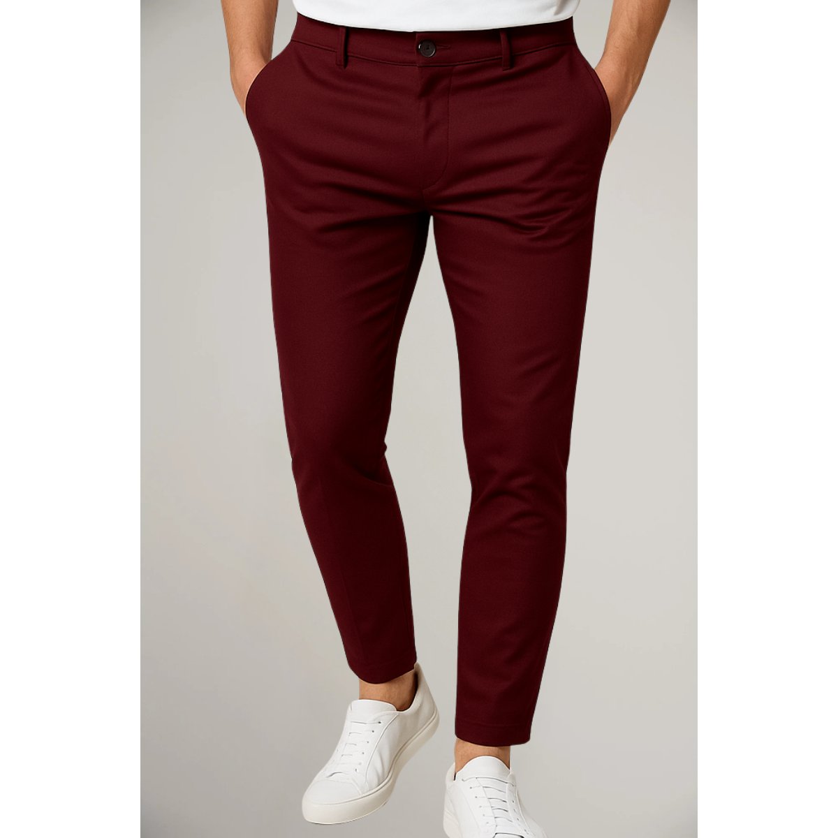 Sven | Heren Slim-Fit Gesneden Zakelijke Pantalon