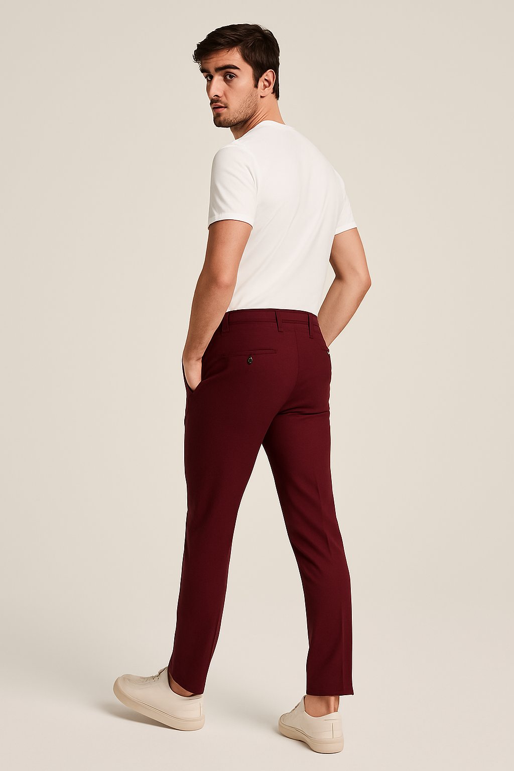 Sven | Heren Slim-Fit Gesneden Zakelijke Pantalon