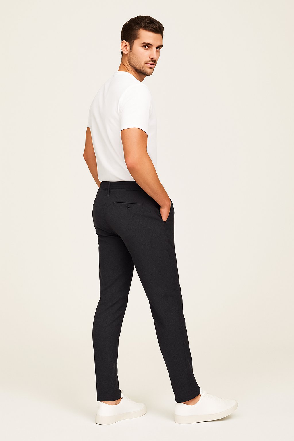 Sven | Heren Slim-Fit Gesneden Zakelijke Pantalon