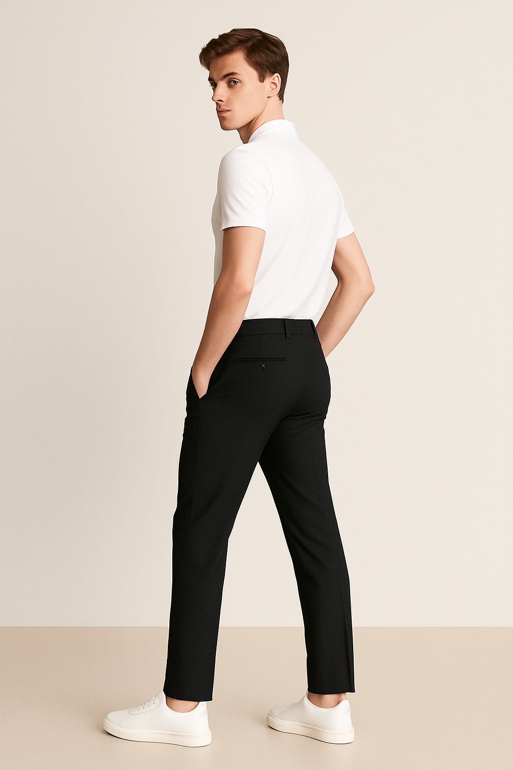 Sven | Heren Slim-Fit Gesneden Zakelijke Pantalon